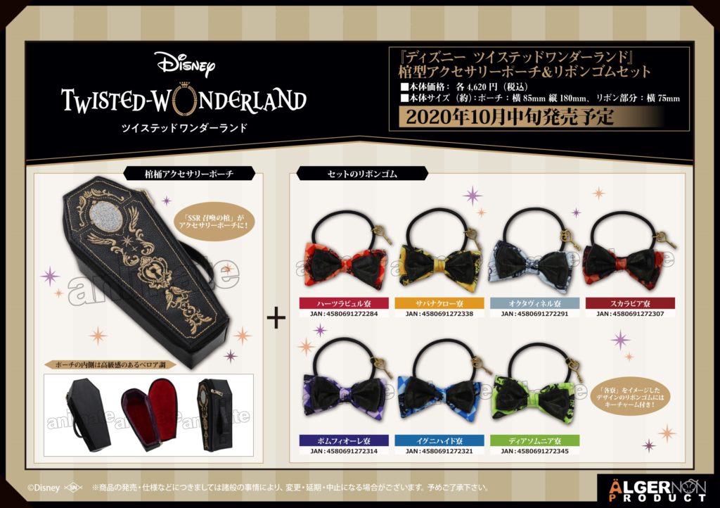 棺型アクセサリーポーチ&リボンゴムセット